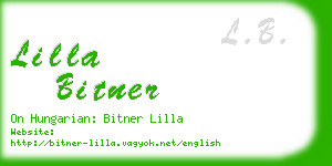 lilla bitner business card